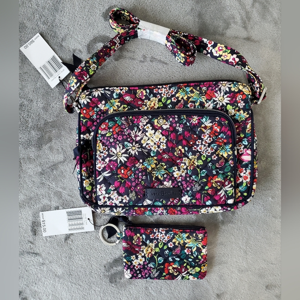Vera Bradley Itsy Ditsy Little Hipster and Zip Id